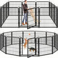 Kfvigoho Dog Playpen Outdoor Extra Wide 12 Panels Heavy Duty Dog Fence 40"
