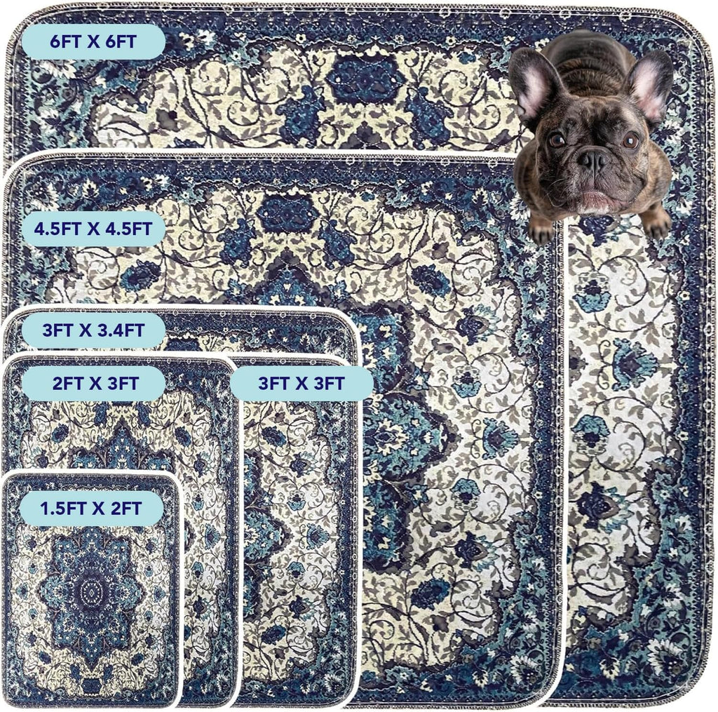 PUPIBOO Washable Pee Pads for Dogs and Cats - Super Absorbent Reusable Puppy Training Pads - 100% Waterproof, Leak-Proof