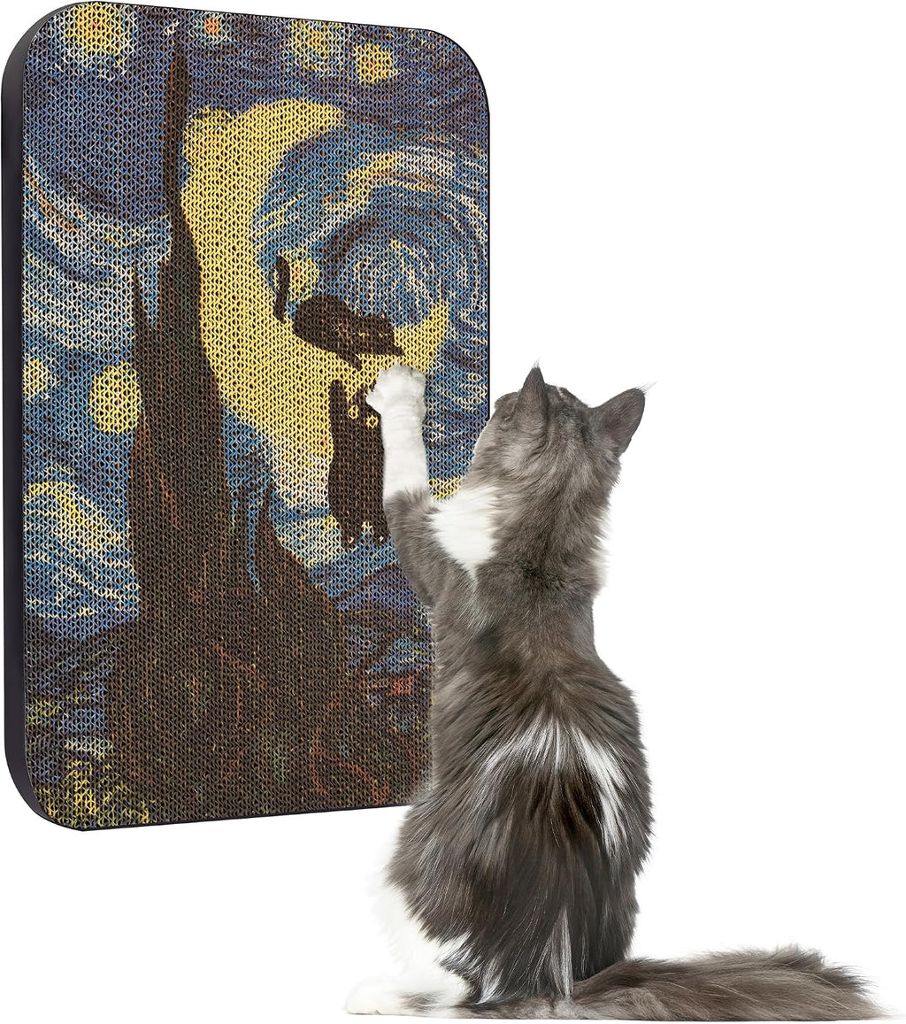 Cat Wall Scratcher, Art Cat Scratching Board for Indoor Cats