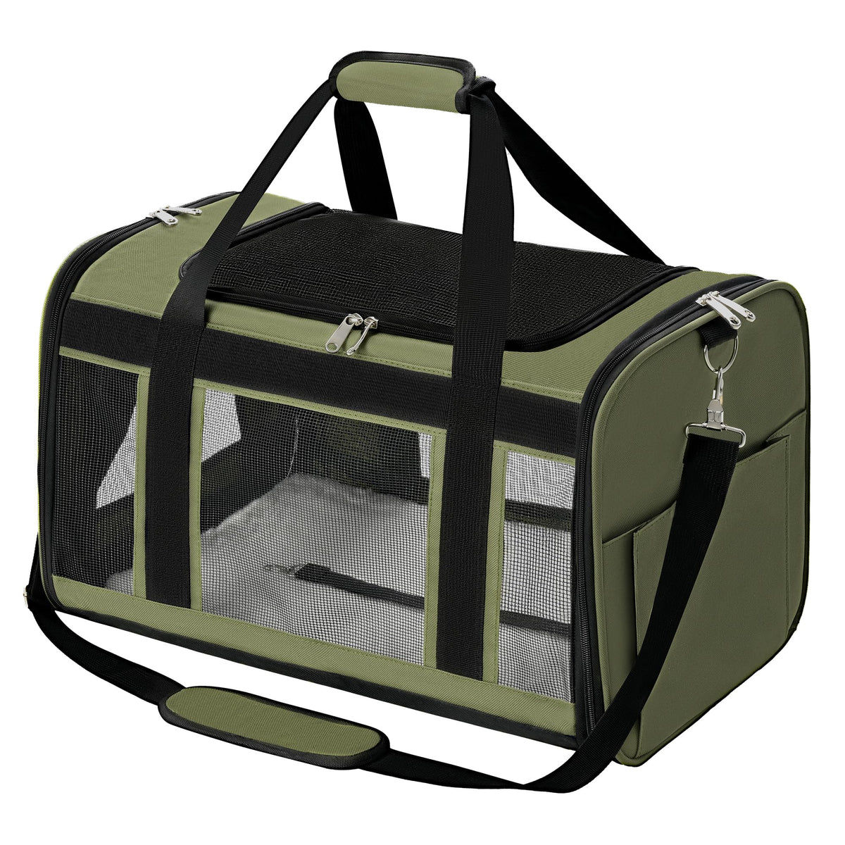 Extra-Large Cat Carrier, Soft-Sided Collapsible Pet Carrier up to 22 lbs