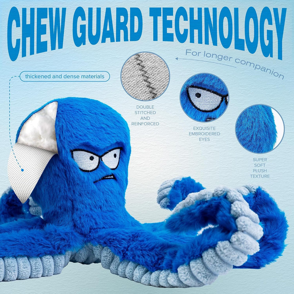 LEGEND SANDY Tough Dog Toys, Stuffed Chew Large Dog Toys to Keep Them Busy, Interactive Squeaky Tug of War Doggie Toy, C