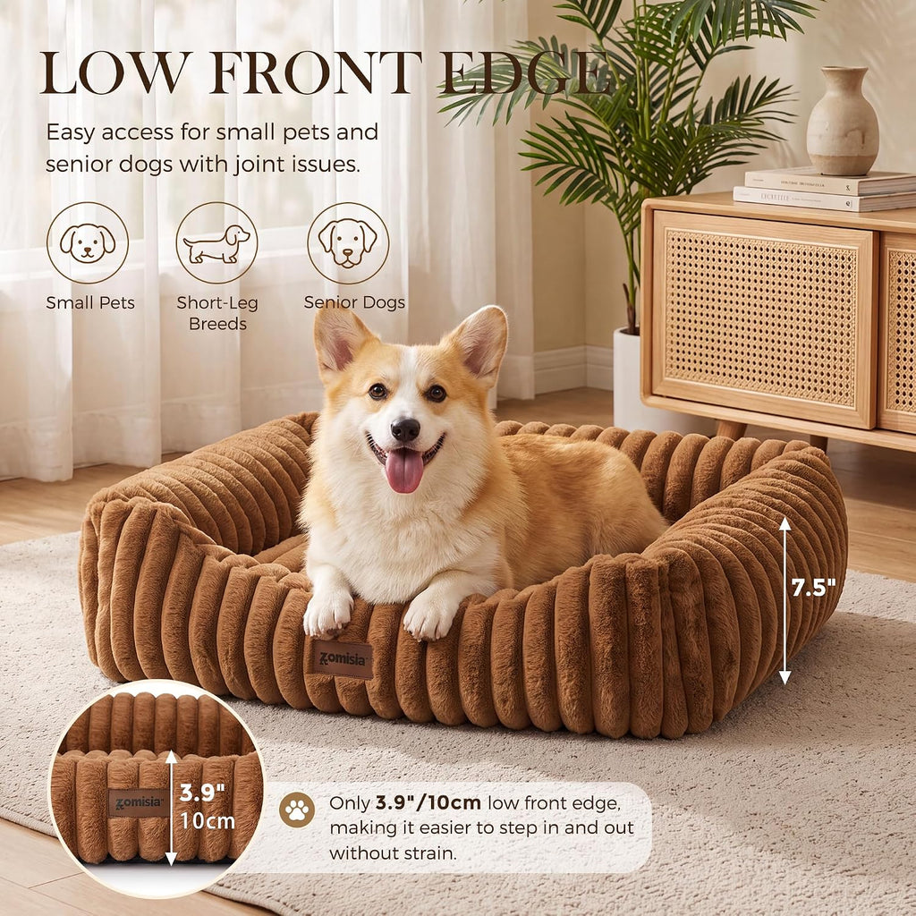 Orthopedic Large Cat Bed with Removable Washable Cover, 25x21''