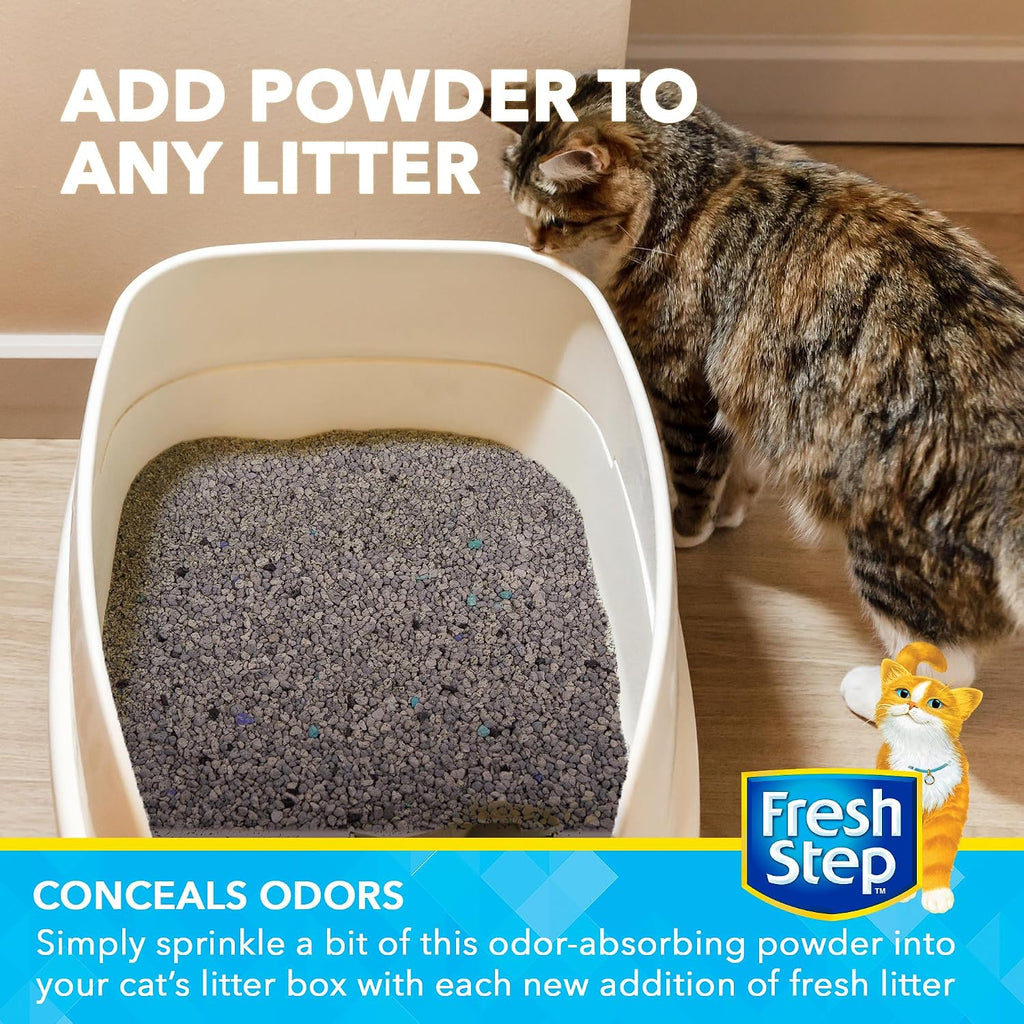Fresh Step Charcoal Odor Eliminating Cat Litter Box Powder, 15 Oz, 2-Pack