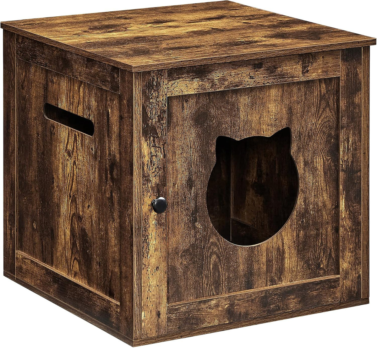 Feandrea Cat Litter Box Enclosure, Double Doors, Handles