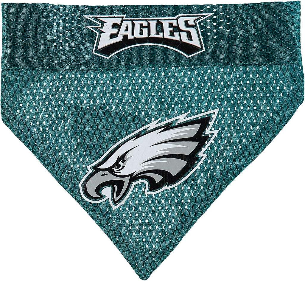 NFL DOG BANDANA - DETROIT LIONS REVERSIBLE PET BANDANA. 2 Sided Sports Bandana with a PREMIUM Embroidery TEAM LOGO, Larg