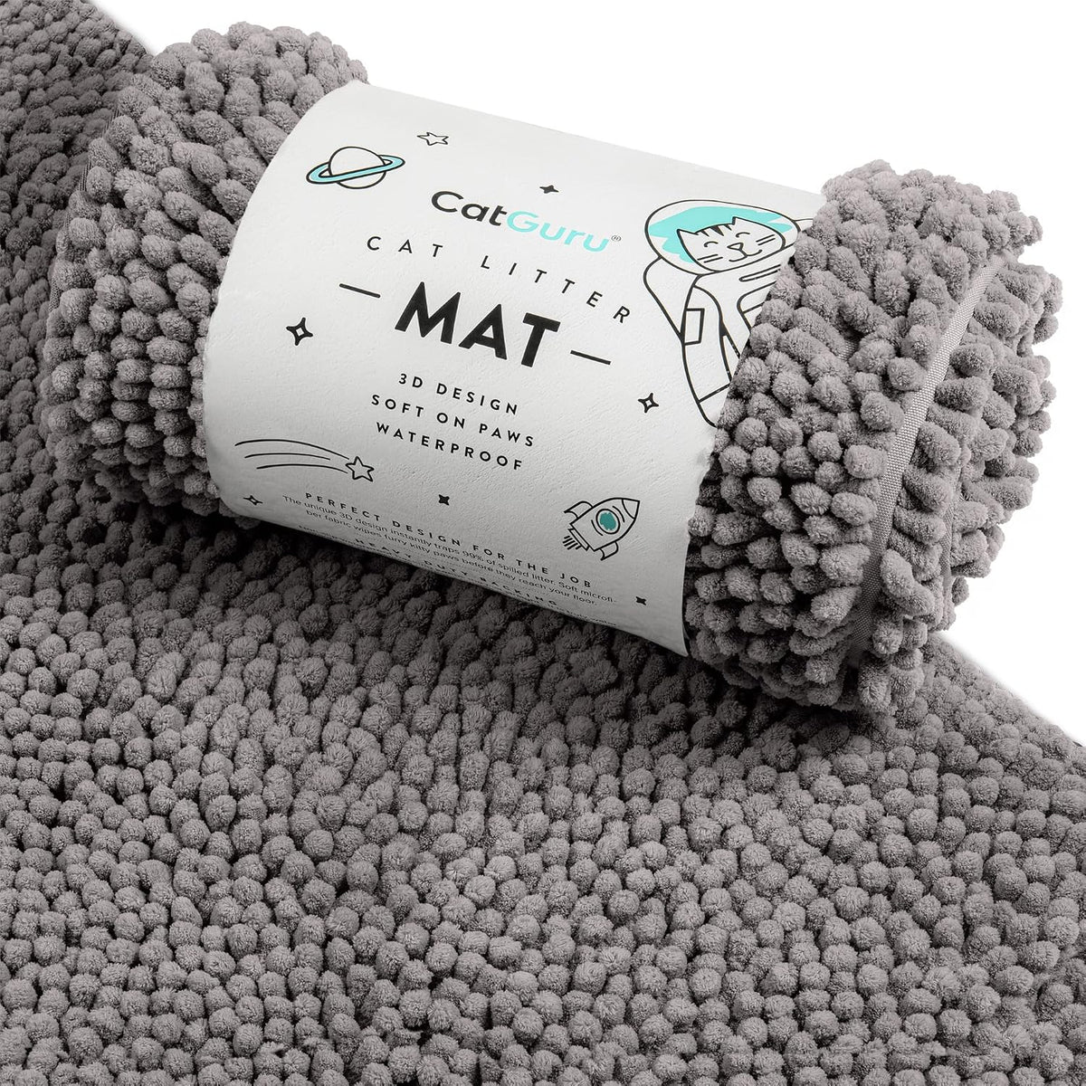 CatGuru Cat Litter Mat, Medium, Extra Large, XXL, Waterproof Litter Box Mat, Non Slip Kitty Litter Mat, Machine Washable
