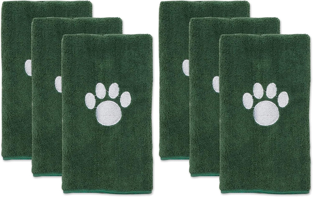 Bone Dry Pet Grooming, Embroidered Microfiber Towel Drying Collection, 15x30, Raspberry Sorbet