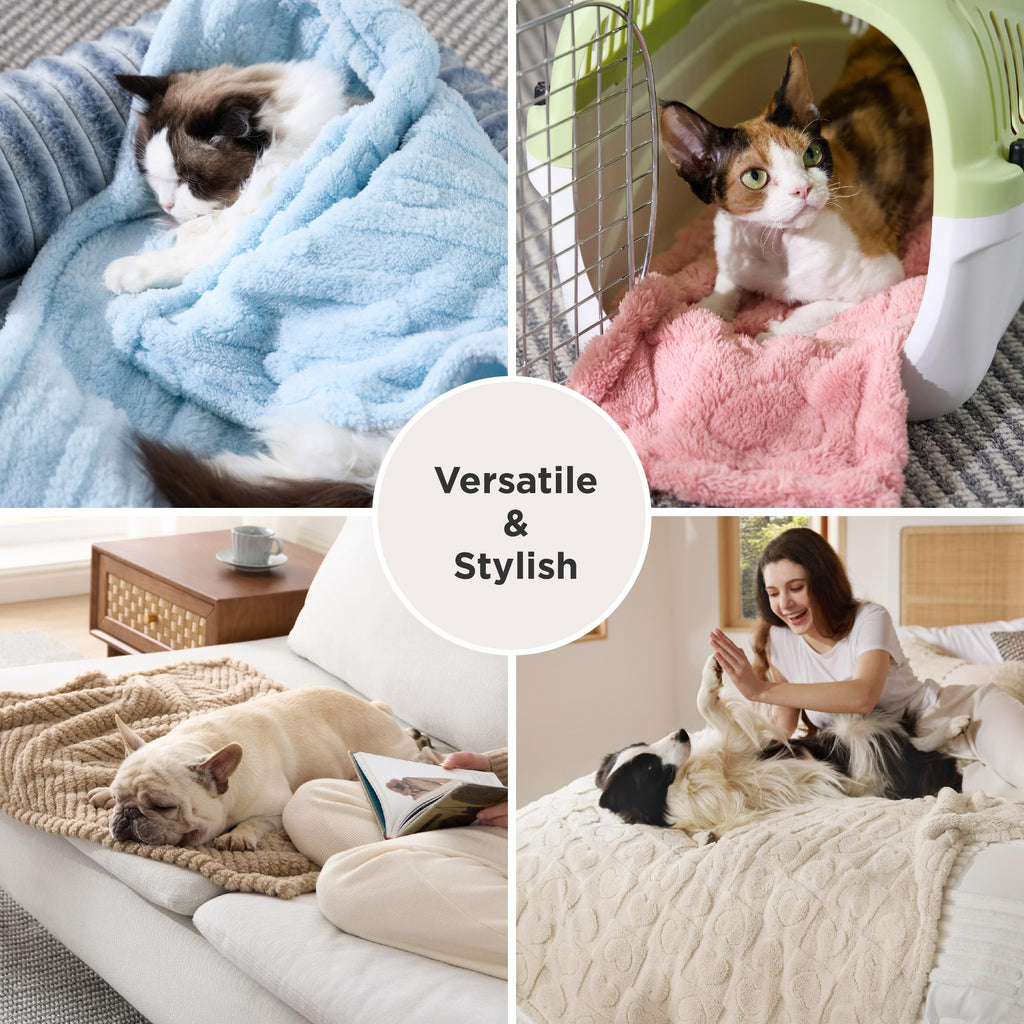 Bedsure Dog Blanket for Small Dogs, Cats & Puppy, Ultra Soft Fleece, 25x35