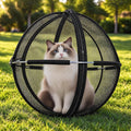 Outdoor Cat Enclosure, Cat Hamster Ball ，360° Panoramic Rolling Cat Playpen