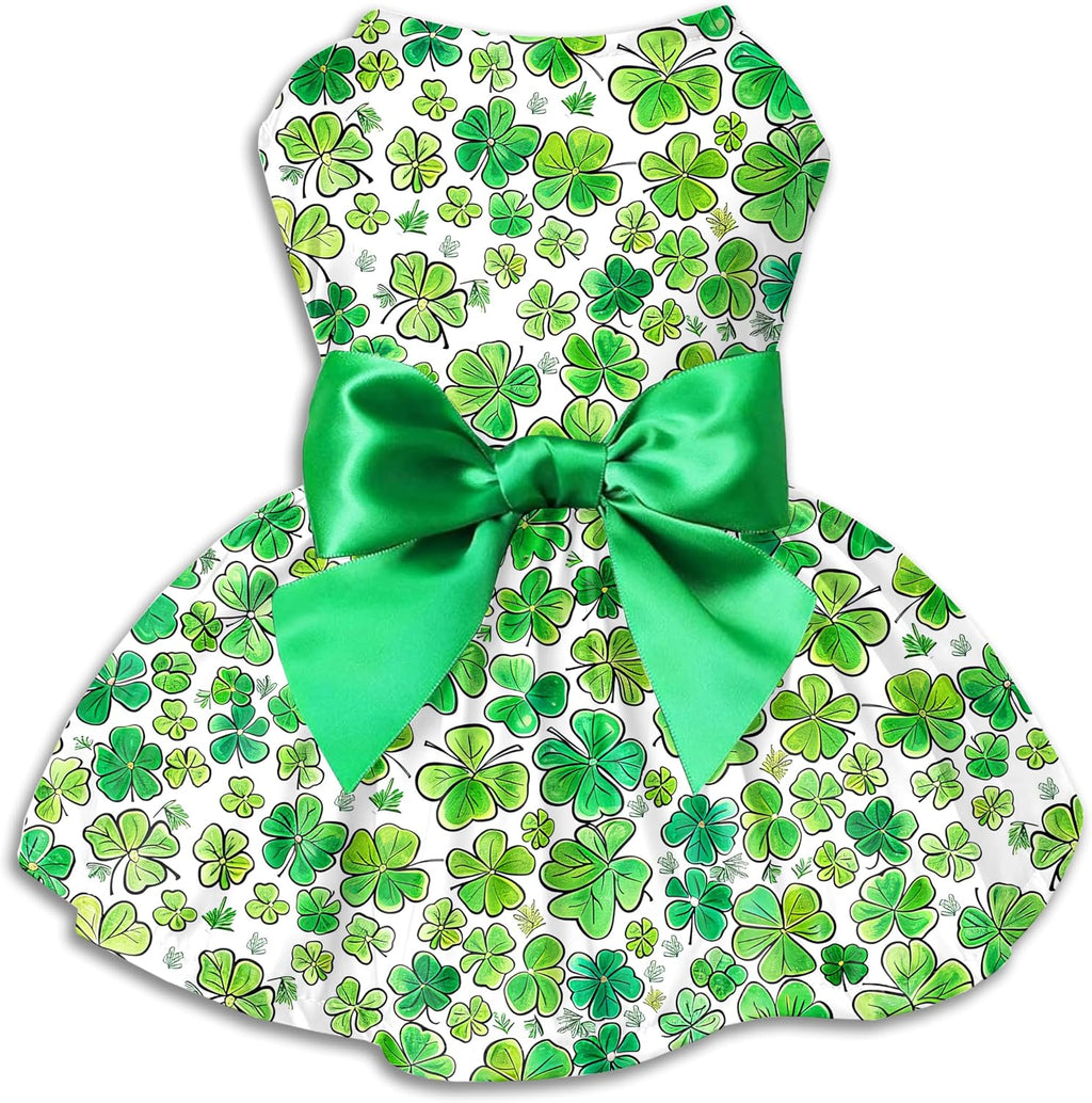 Halloween Dog Dress, Holiday Cat Cotton Outfits Skull Skirt for Small Boys and Girls Puppies Pets Doggie