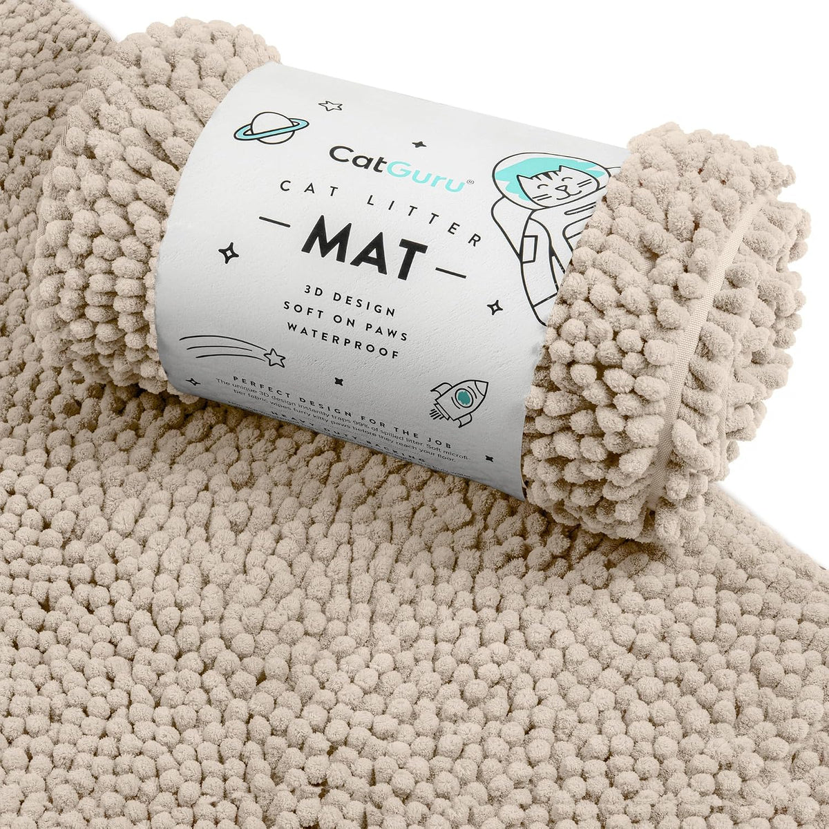 CatGuru Cat Litter Mat, Medium, Extra Large, XXL, Waterproof Litter Box Mat, Non Slip Kitty Litter Mat, Machine Washable
