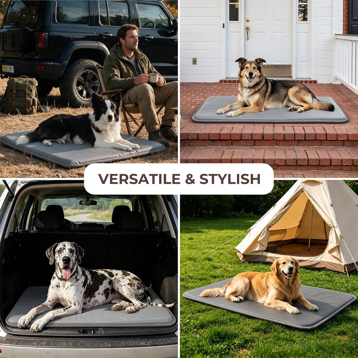 Waterproof Cooling Dog Crate Pad for Mid-Large Dog Indoor Outdoor