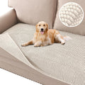 H.VERSAILTEX Plush Chenille Dog Bed Cover Thick Soft Sofa Cover for 3 Cushion Couch Anti Slip Couch Cover Furniture Prot