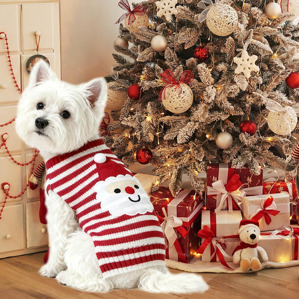 3 Pack Dog Halloween Thanksgiving Christmas Holiday Sweater for Dogs (Medium)