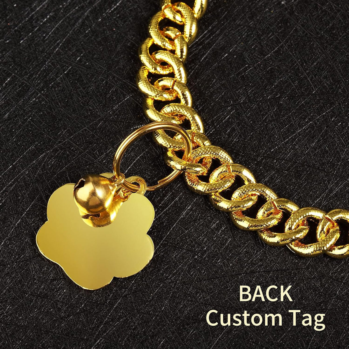 Hillban Cat Collar Chain Diamond Jewelry Gift, 8 Inch, Gold