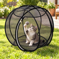 360° Panoramic Cat Playpen Enclosure, Rolling Cat Hamster Ball for Outside