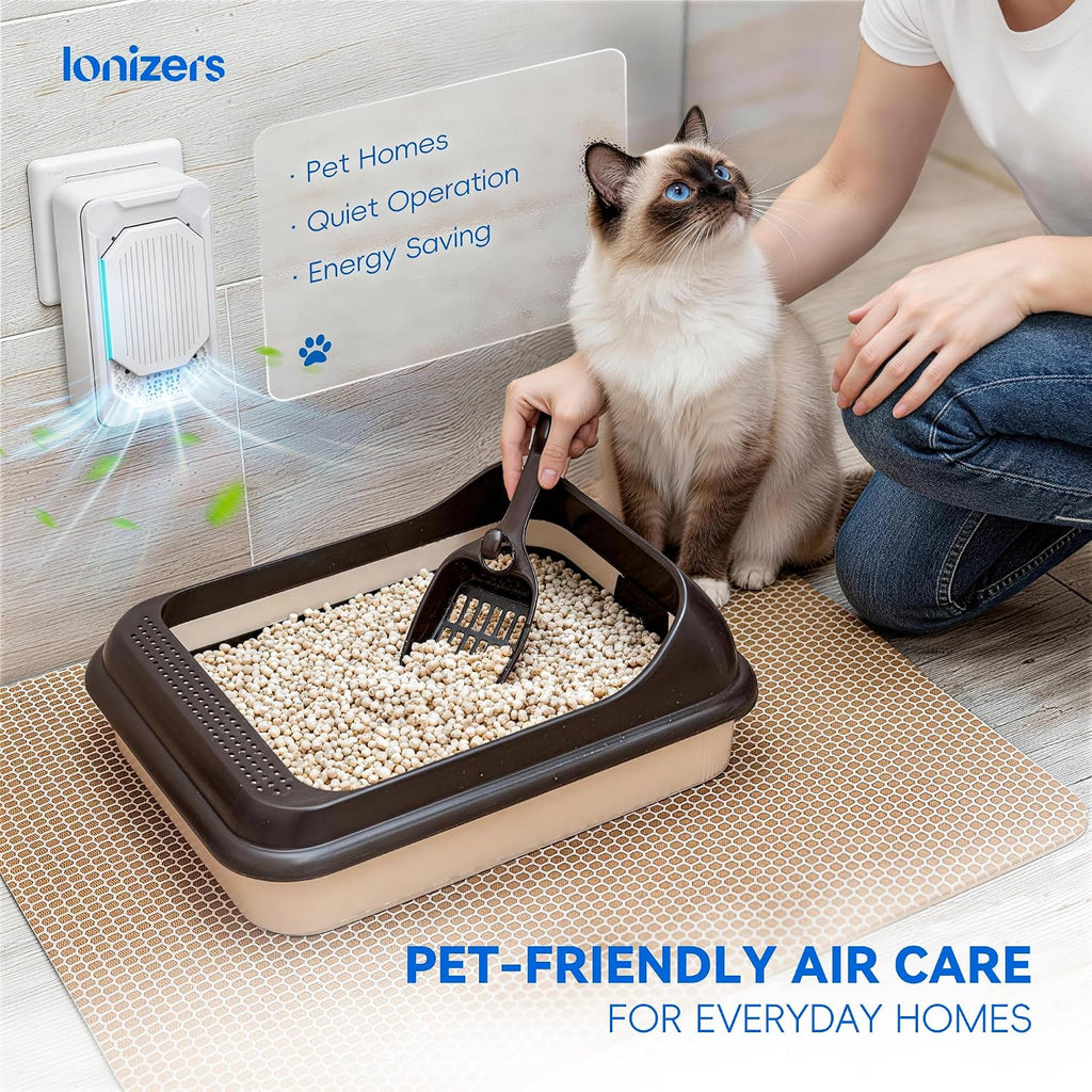 Cat Litter Deodorizer, Pet Odor Eliminator for Home, Air Purifier 2 Pack