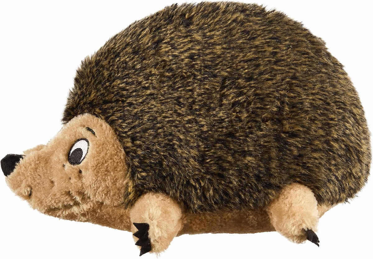 Outward Hound Hedgehogz Plush Dog Toy, Squeaks & Grunts, Large, 12" x 7"
