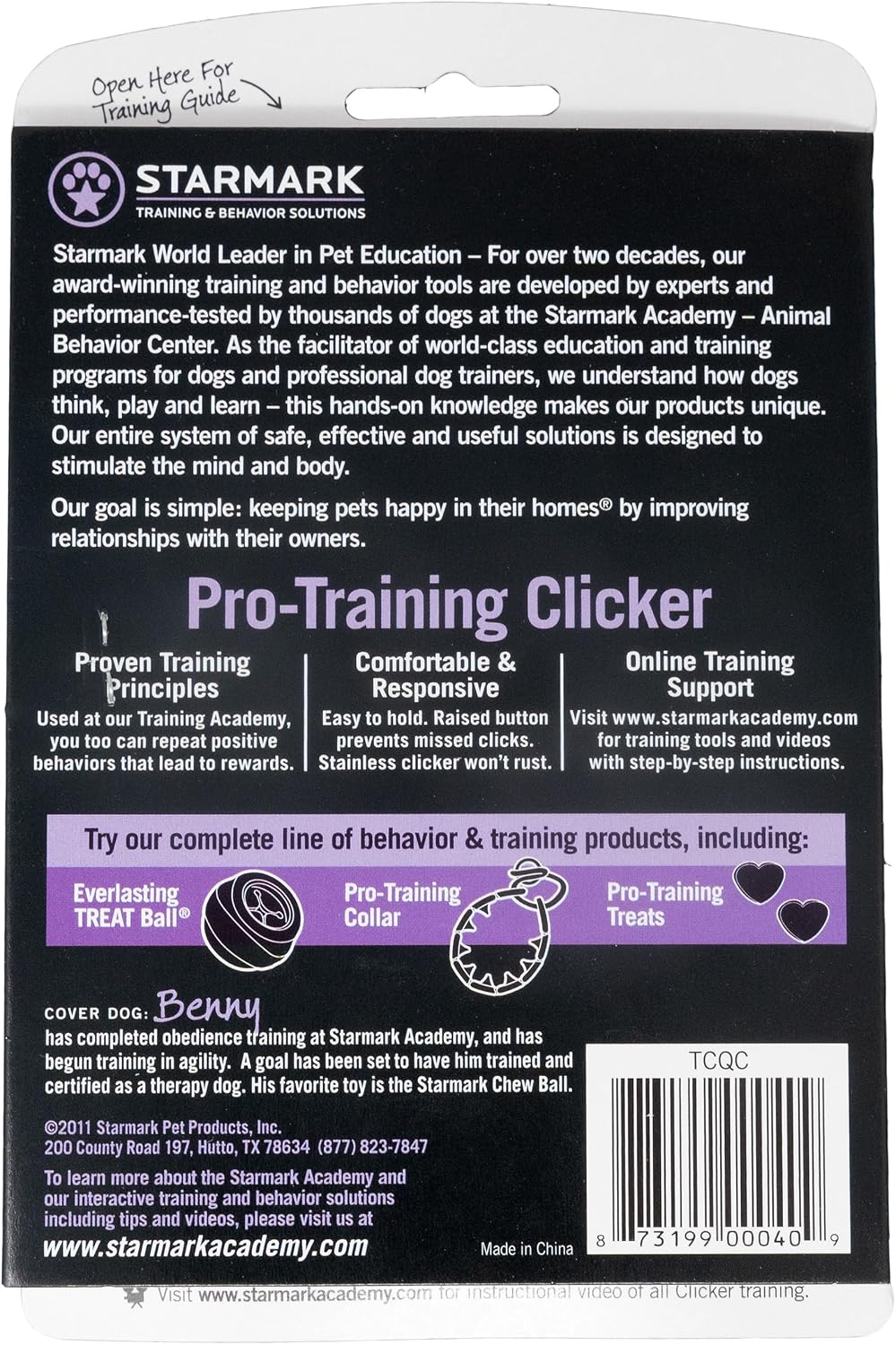 Starmark Pro-Training Clicker for Dogs, Reward-Based Pet Training