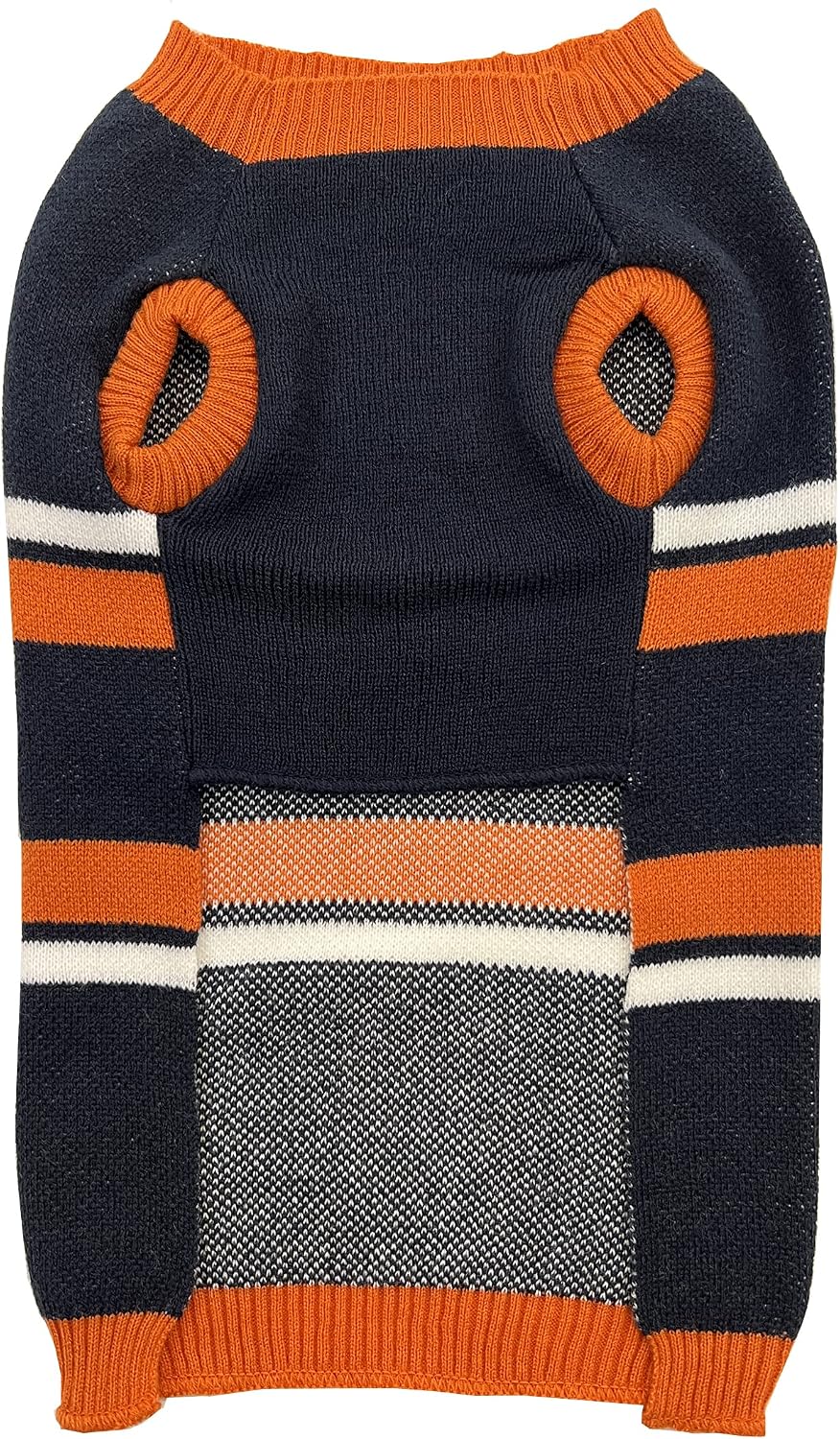 NFL Chicago Bears Dog Sweater, Size Extra Small. Warm and Cozy Knit Pet Sweater with NFL Team Logo, Best Puppy Sweater f