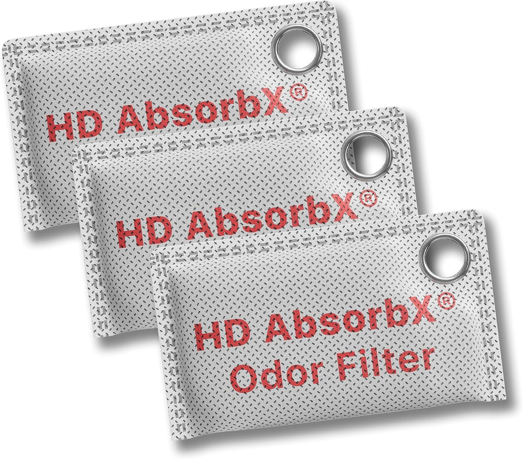 iTouchless Official AbsorbX Activated Carbon Trash Can Odor Filter 3-Pack